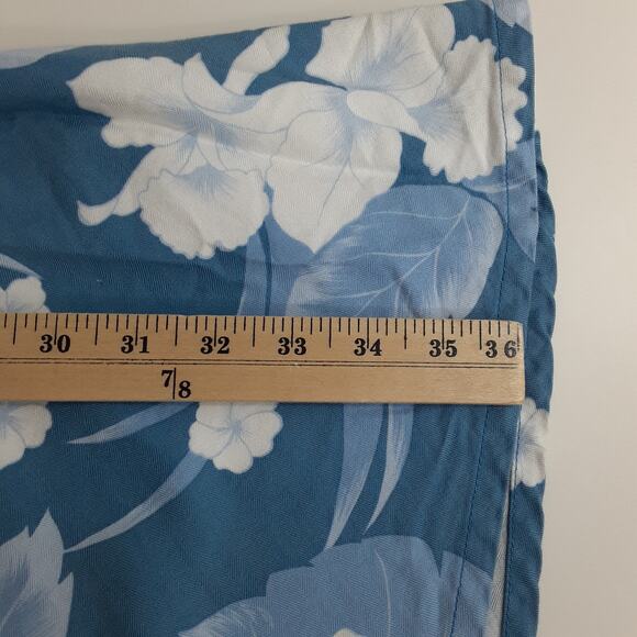 Hawaiian The Original Blue Hibiscus Mini Dress Tropical XS Made in Hawaii Resort - Picture 10 of 10